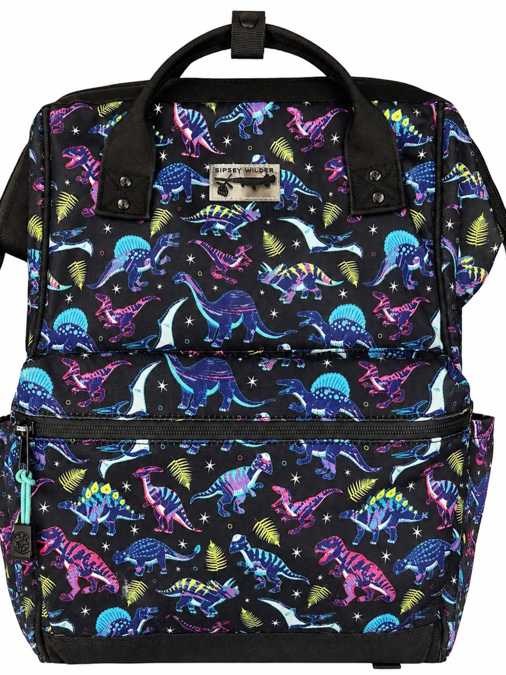 Sipsey Wilder Cosmic Dinos Glow in the Dark Kids School Backpack Dinosaur